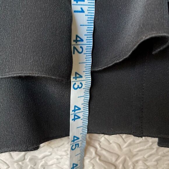 Sonia Rykiel Womens Cap Sleeve Pleated Belted Fit & Flare Dress Black Sz 40 NWT - Picture 10 of 10